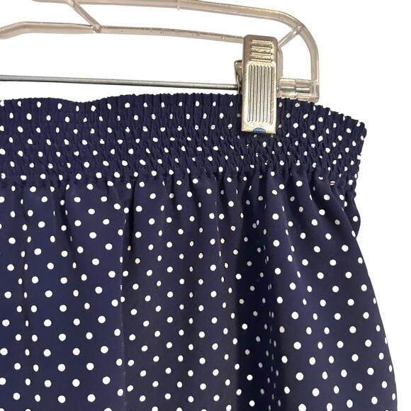 Vintage Jo Hardin Blue White Polka Dot Shorts Set Womens Sz 14 80s High Waist - Picture 8 of 11